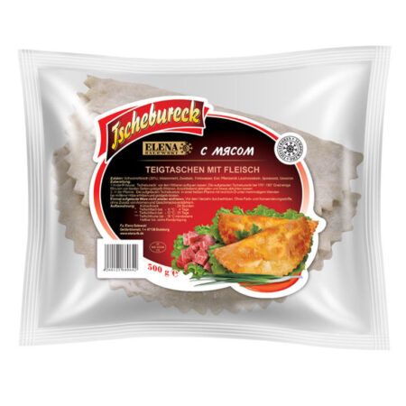 Pasteien met vlees, gebakken, "Elena" 0,5 kg