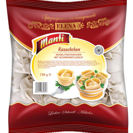 Dumplings met varkensvlees en rundvlees, "Elena" 1 kg