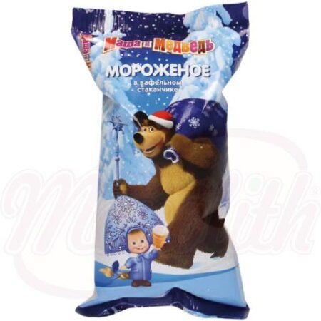 Ice Cream "Masha & Bear" in wafelbeker 75 g