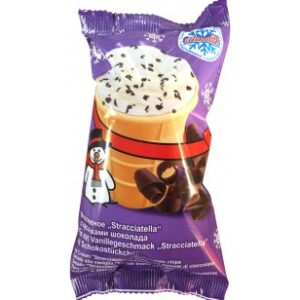 Ice Cream "Stracciatella" met chocolade in wafelbeker 75 г