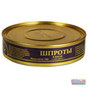 Sproten in olie 160 g
