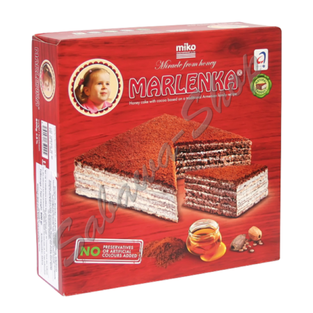 Cake "Marlenka" met cacaomelk, bevroren Tsjechische Republiek 800g