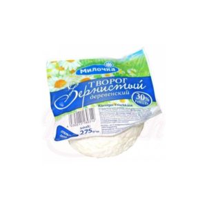 Творог зернистый деревенский "Милочка" 30% 275 г