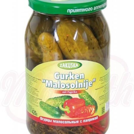 Komkommers gebeitst "Zakuska" met paprika 435 g