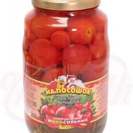 Tomaten in blik, gekruid, zonder azijn «Na pososhok» 1200 g / 2350 g