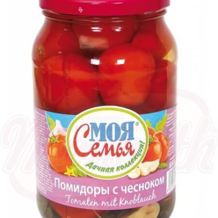 Ingeblikte tomaten met knoflook "Moya semya" 450 g / 880 g