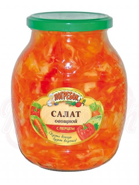 Groentesalade met paprika "Pogrebok" 840 g