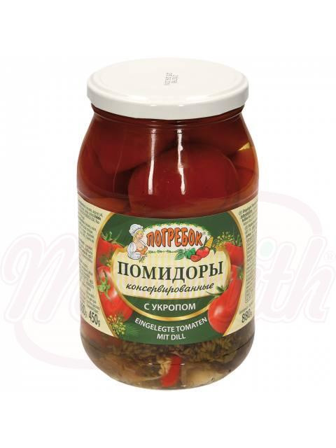 Ingeblikte tomaten met dille «Pogrebok» 450 g / 880 g