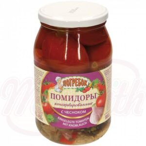 Ingeblikte tomaten met knoflook «Pogrebok» 450 g / 880 g