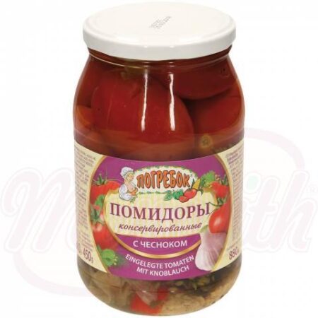 Ingeblikte tomaten met knoflook «Pogrebok» 450 g / 880 g