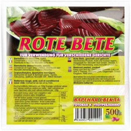 Rode biet geschild, gekookt 500 g