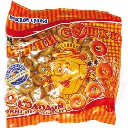 Traditionele miniringen met mout "Nevskaya sushka" 300 g