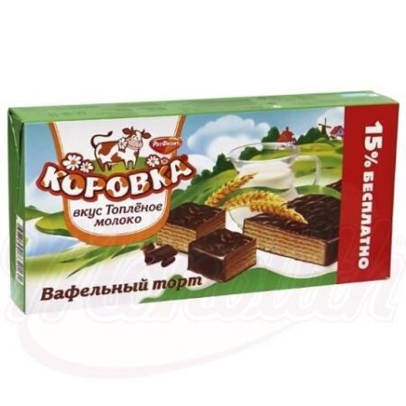 Chocolade-wafel  taart "Korovka" 250 g