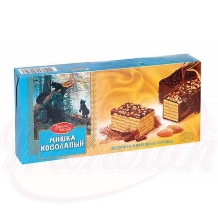 Chocolade-wafel  taart "Mishka" 250 g