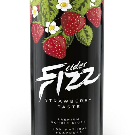 Cider "Fizz" met aardbeien 4,0% Alc 0,5L