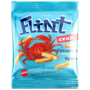 Croutons met krab smaak