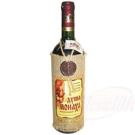 Rode wijn "Soul of a Monk" halfzoet 12,5%