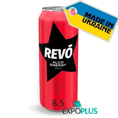 Alcoholische drank met kersensmaak "REVO"