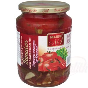 Gepelde tomaten "Kaukasische stijl" 720ml