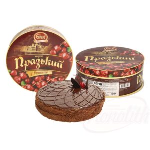 Praagse cake met kersen, bevroren