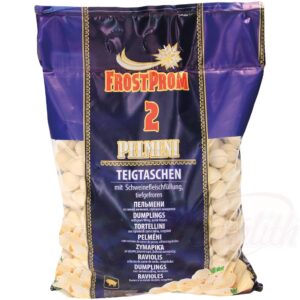Pelmeni met varkensvulling, diepgevroren