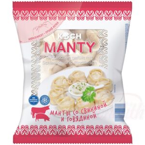 Manty met varkens- en rundvlees, 900 g