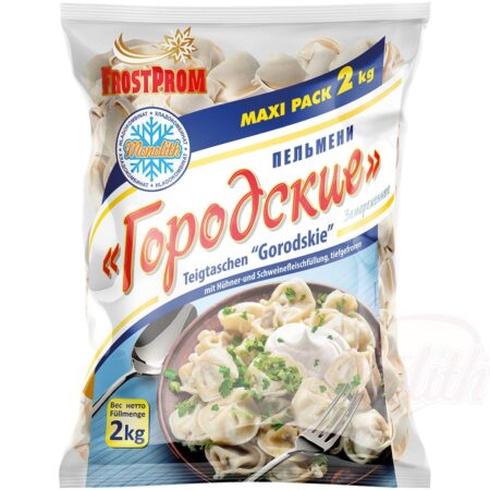 Dumplings “Gorodskie” with chicken and pork, 2 kg